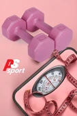 PSSPOR 2 Adet 1KG Pembe Renk Dambıl Seti ( 2 Adet 1KG Gönderim Yapılmaktadır) thumbnail 1