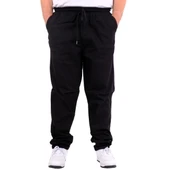 Büyük Beden Erkek Gabardin Düz Paça Jogger EVEREST 21929C Siyah - 1