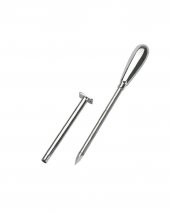 Trokar 12 cm  Krom Kaplamalı 2 Kanüllü ve Metal Kulplu - 1