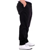 Büyük Beden Erkek Gabardin Düz Paça Jogger EVEREST 21929C Siyah - 2