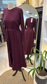 Misswhence Güpür Detaylı Elbise 38823 BORDO - 3