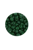 Dökme Cam Kum Boncuk Büyük Boy (6/0) 4 mm - 60 Gram - Koyu Yeşil - BNC140 thumbnail 2