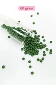 Dökme Cam Kum Boncuk Büyük Boy (6/0) 4 mm - 60 Gram - Koyu Yeşil - BNC112 thumbnail 1