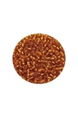 Dökme Cam Kum Boncuk (11/0) 2 mm - 20 Gram -  Koyu Bal Rengi - BNC035 - 2