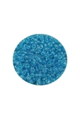 Dökme Cam Kum Boncuk (11/0) 2 mm - 60 Gram -  Şeffaf Koyu Camgöbeği - BNC061 - 2