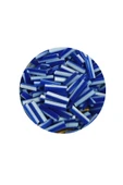 Uzun Boru Kesme Boncuk Çap 2mm Uzunluk 10 mm - 60 Gram - Mavi Beyaz - BNC275 thumbnail 2