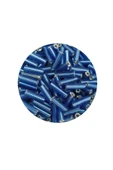Uzun Boru Kesme Boncuk Çap 2mm Uzunluk 10 mm - 20 Gram - Mavi - BNC242 thumbnail 2