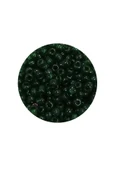 Dökme Cam Kum Boncuk (8/0) 3 mm - 20 Gram - Şeffaf Koyu Yeşil - BNC155 - 2