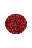 Dökme Cam Kum Boncuk (11/0) 2 mm - 60 Gram -  Şeffaf Koyu Kırmızı - BNC050 - 2