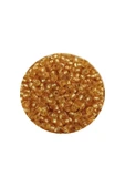 Dökme Cam Kum Boncuk (11/0) 2 mm - 60 Gram -  Şeffaf Altın - BNC062 - 2