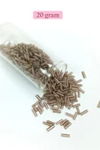 Uzun Boru Kesme Boncuk Çap 2mm Uzunluk 10 mm - 20 Gram - Duman - BNC253 thumbnail 1