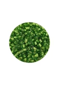 Dökme Cam Kum Boncuk (8/0) 3 mm - 60 Gram - Şeffaf Çimen Yeşili - BNC195 thumbnail 2