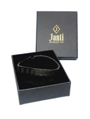 JTAW25BLK1574 PASLANMAZ ÇELİK ANTRASİT RENK GARANTİLİ HEDİYE KUTULU JANTİ ÇELİK BİLEKLİK - 2