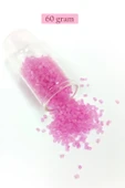 Kesme Cam Boncuk 2mm - 60 Gram - Şeffaf Mat Pembe - BNC377 thumbnail 1