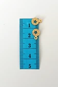 Oya Abiye Bileklik Kolye Pleksi Metalik Plastik Pul Altın Renk 8 gram 90 adet - BNC477 - 2