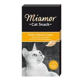 Miamor Cream Multi Vitamin  Likit Kedi Ödülü 6x15 Gr X 4 Adet thumbnail 2
