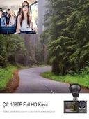 WiFi 1080P HD 2 İnç Süper Ekranlı Araç Kamerası 150mAh Araba Güvenlik Kamerası - 2