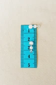 Oya Abiye Bileklik Kolye Pleksi Metalik Plastik Pul Gümüş Renk 24 gram 300 adet - BNC560 - 2