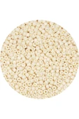 Beyaz Renk 4 mm Yaklaşık 1100 adet / 100 gram Cam Boncuk Oya Yazma Bileklik ve Kolye - 3
