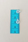 Oya Abiye Bileklik Kolye Pleksi Metalik Plastik Pul Gümüş Renk 24 gram 300 adet - BNC576 - 2