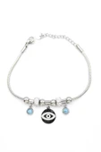 Göz Charm Bileklik - Gümüş - 2