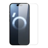 iPhone 16 Pro Uyumlu Şeffaf Temperli Cam Ekran Koruyucu thumbnail 1