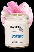 Doğal Özel Seri Kokulu Dekoratif Kavanoz Mum 210 cc - Sakura - RYL - 1