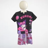 Çocuk Kuromi Takım – Siyah & Lila - 3