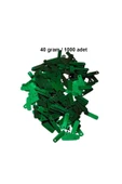 Koyu Yeşil 15 x 5 mm Dantel Oya Yazma Halhal Abiye Lazer Kesim Pul 1000 adet / 40 gram thumbnail 1