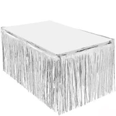 Mor Masa Örtüsü, Gümüş Masa Eteği thumbnail 2