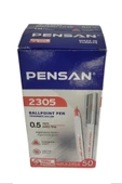 Pensan Büro Tükenmez Kalem 0.5 Mm. Kırmızı 50'li - 1