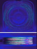 Eagenset Hazır Çapari Kombini Boru Sim Ultraviyole Uv Neon Koyu Yeşil - Pembe Makarada thumbnail 4