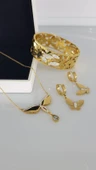 Carna Gold Çelik Takı Seti - 3