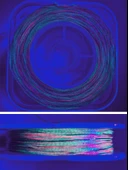 Eagenset Hazır Çapari Kombini Boru Sim Ultraviyole Uv Neon Koyu Yeşil - Pembe Makarada thumbnail 3