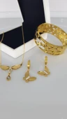 Carna Gold Çelik Takı Seti - 1