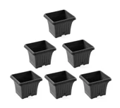 Omnipazar SO-OB00 Dekoratif Ova Balkon Saksı 2.2 lt Antrasit 6 Adet thumbnail 1