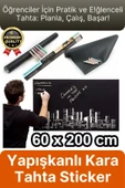 Özel Üretim Öğrenci Yazılabilir Silinebilir Yapışkanlı Büyük Boy Tahta Sticker Blackboard Rulo Pano - 1
