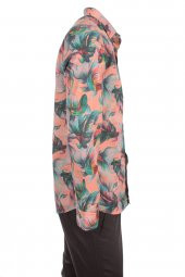 Balık Japonbalık Kuyruk Baskılı Pembe DPD152 Spor Erkek Gömlek - 3