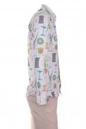 Terzi Berber Makas İğne İplik Sarı DPD106 Spor Erkek Gömlek - 3