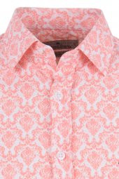 Geometrik Motif Baskılı Yavruağzı DPD069 Spor Erkek Gömlek - 2