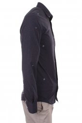 Kaplumbağa Sahil Baskılı Lacivert DC1027 Spor Erkek Gömlek - 3