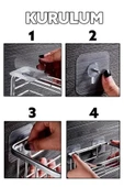 Süper Sağlam İz bırakmaz Çerçeve Tablo Banyo Mutfak Ultra Güçlü Yapışkanlı Çivisiz Askı 2 Adet - 5