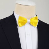 Düğün Parti Davet Koro Sahne Çocuk Parlak013 Sarı Beyaz Papyon - 1