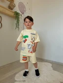 Minecraft Baskılı Erkek Çocuk Takımı (Bej) - 3