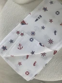 80 x 90 Unisex Bebek Battaniyesi – Deniz Temalı Müslin - 2