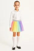 ESİLA KİDS Kız Çocuk Etek Renkli Tütü Etek Parti Ve Özel Gün İçin Etek 2-6 Yaş thumbnail 2