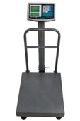 300 Kg Terazi Elektronik Terazi Şarzlı Kantar Arka Korumalı Tartı 40x50 Cm Tabla Fiyat Hesaplamalı - 1