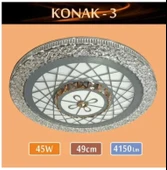 Sıva Üstü Led Panel 45W 49 cm çapında Model Konak-3 led avize - 1