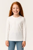 ESİLA KİDS Çocuk Uzun Kollu Pamuklu Basic Tişört 4-11 Yaş thumbnail 2