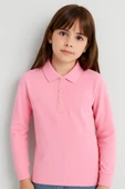 ESİLA KİDS Çocuk Tişört Uzun Kollu Polo Yaka Tişört Seti Pamuklu Okul Üniforma ve Tişört 5-14 Yaş thumbnail 1